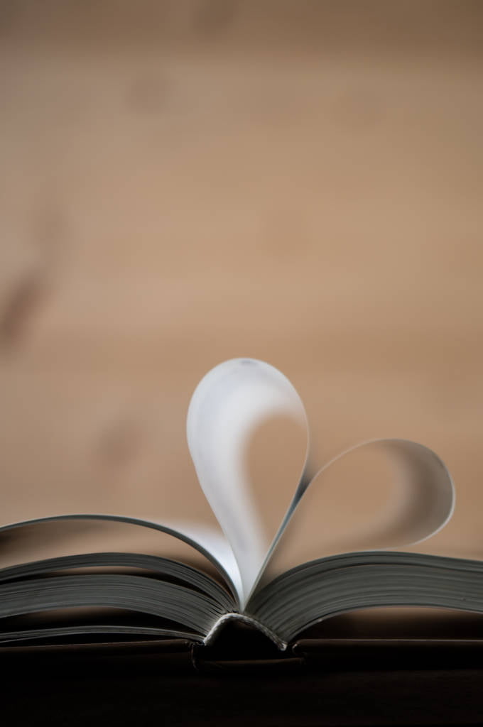 Heart Shaped Book Page