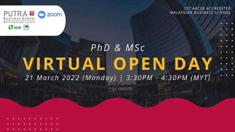 PhD & MSc Virtual Open Day 202203